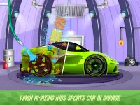 Kids Sports Car Wash Cleaning Garage Screen Shot 1