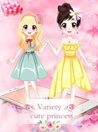 Sweetheart Princess Dress Up - fun game for girls Screen Shot 6