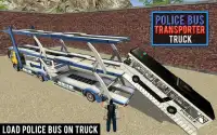 Police Bus Transporter Truck Screen Shot 11