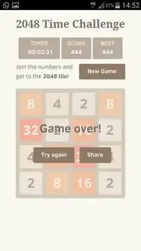 2048 Hot Challenge Screen Shot 0