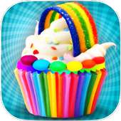 Tự làm cầu vồng Cupcake Maker - Kids Cooking game