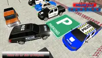 Real Polizei Auto Parken: 3D Parken Simulator Screen Shot 1