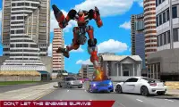Police Limo Car Robot Games Screen Shot 1
