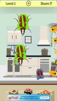 Bug Smasher free for kids Screen Shot 1