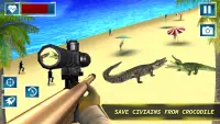 Crocodile Shooter Simulator : Sniper Shooting Game Screen Shot 2