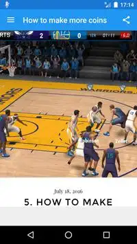 Tips for NBA LIVE Mobile 2016 Screen Shot 3
