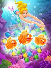 Mermaid -puzzle match-3 tesori Screen Shot 19