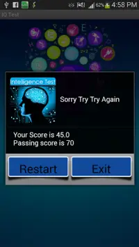 IQ Test - Intelligence Test Screen Shot 3