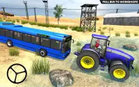 Farming Tractor Pull Bus Games Screen Shot 0