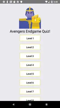 Endgame Quiz Avengers - Superhero Screen Shot 0