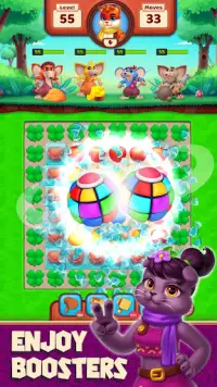 Cat Heroes - Match 3 Puzzle Screen Shot 3