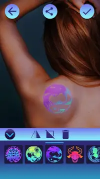 Neón Tatuaje Simulador Screen Shot 3