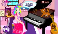 Princesa Piano Lección Juego Screen Shot 2