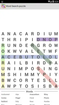 Word Search Puzzle : Search in Word Screen Shot 7
