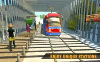 Gerçek Tramvay Sürüş Sim 2018: Şehir Tren Sürücüsü Screen Shot 4