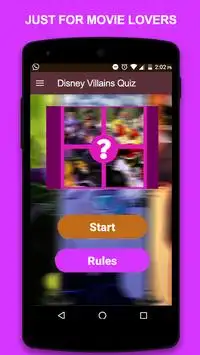 Disney Villains Quiz Screen Shot 0