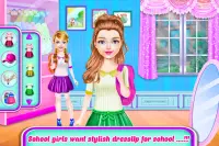 Twins Sisters Girls School First Day in Classroom Screen Shot 7