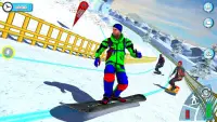 स्नोबोर्ड डाउनहिल स्की: स्केटर ब्वॉय 3 डी Screen Shot 4
