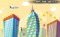 City bounce rope hero–Free offline adventure games Screen Shot 2