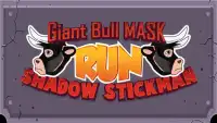 Giant Bull Mask Run : Shadow Stickman 🐂 Screen Shot 1