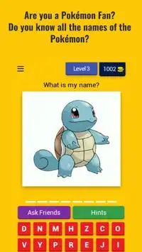 Guess The Pokémon Quiz - Complete Pokédex - Trivia Screen Shot 2