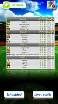 African Cup 2017 Gabon Live Screen Shot 1