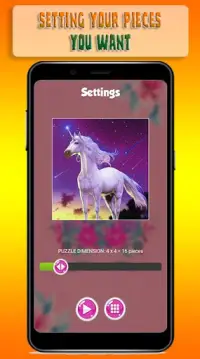 Unicorn Party Jigsaw Puzzle Game Screen Shot 4