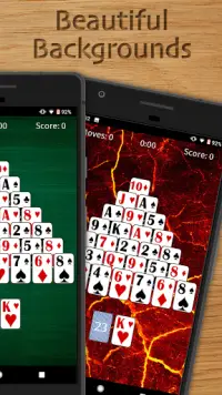 Pyramid Solitaire Free - Classic Card Game Screen Shot 1