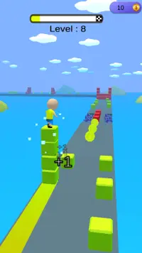 Cube Surfer 3D Run - Cube Racing Screen Shot 2