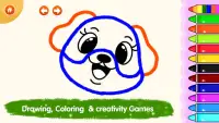 Kids Drawing Games: Animal Coloring Pages Book🐱 Screen Shot 7