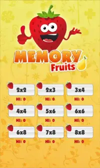 Memo Fruits: ćwicz pamięć Screen Shot 3
