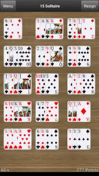 15 Solitaire Free Screen Shot 1
