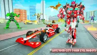 Police Dragon Robot Car - ပျံသန်းစက်ရုပ် Screen Shot 7