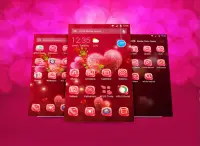 Red rose love-APUS launcher  free theme Screen Shot 1