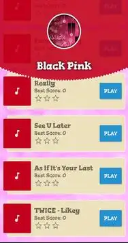 Black Pink Piano Game Screen Shot 1