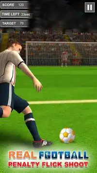 Kick Footballer Flick Schießerei: Soccer Penalty Screen Shot 1