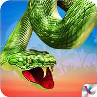 野生のアナコンダの蛇攻撃3D