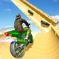 Army Stuntman Bike Stunt Games Screen Shot 0