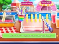 Rainbow Ice Pops & Ice Cream Trò chơi nấu ăn Screen Shot 3
