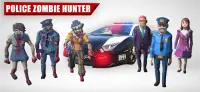 Pemburu Zombie Polisi: Game mengemudi dan menembak Screen Shot 0