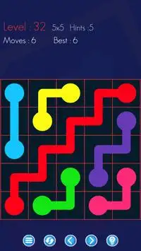 The Flowing Free Game - Connect the same Color DOT Screen Shot 3