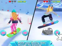 Ski Girl Superstar: Perfect 10 ❤ Winter Snowboard Screen Shot 1