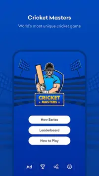 Cricket Masters- Captains Game Screen Shot 1
