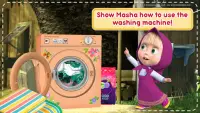Masza i niedźwiedź-gry czyszczące dom dziewczynek Screen Shot 1