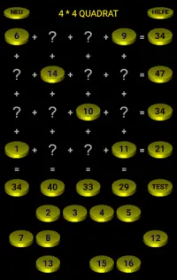 Logik Quadrat Zahlen Rätzel Screen Shot 3