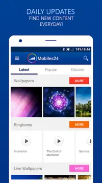 Ringtones & Wallpapers - Mobiles24 Screen Shot 9