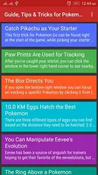 Tips & Tricks for Pokemon Go Screen Shot 0