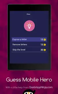 Guess Mobile Hero Quiz Screen Shot 12