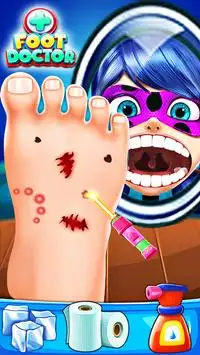 Foot Doctor Lady game Screen Shot 1