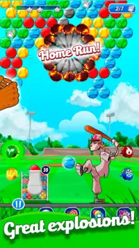 Baseball Bubble Shooter Screen Shot 4